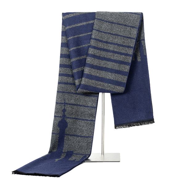 

men scarf designer men classic scarf winter warm soft tassel fashion shawl wrap new scarves gift, Blue;gray