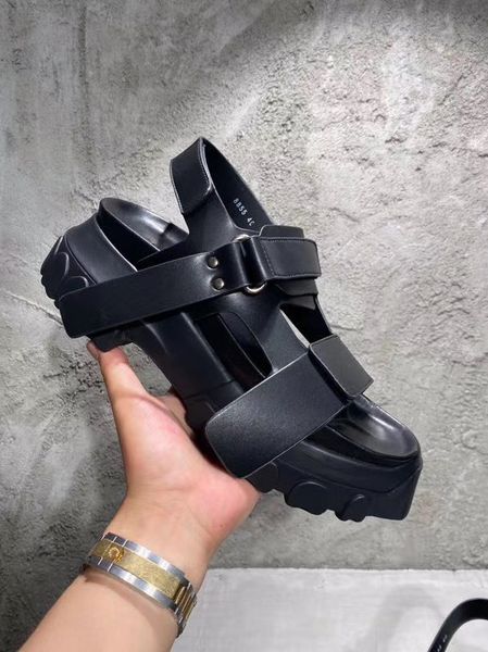 

мужские летние сандалии из натуральной кожи, Black