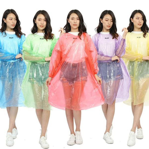 

disposable pe raincoats poncho rainwear travel rain coat rain wear portable waterproof poncho for outdoor rafting promotion now