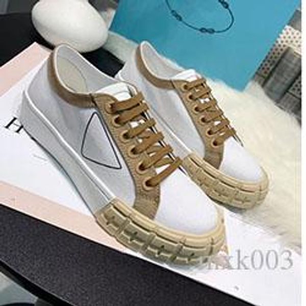 

2020 spring fall summer womens white canvas fabric lace up trainers casual shoes flat platform rubber low sneakers mkn08, Black