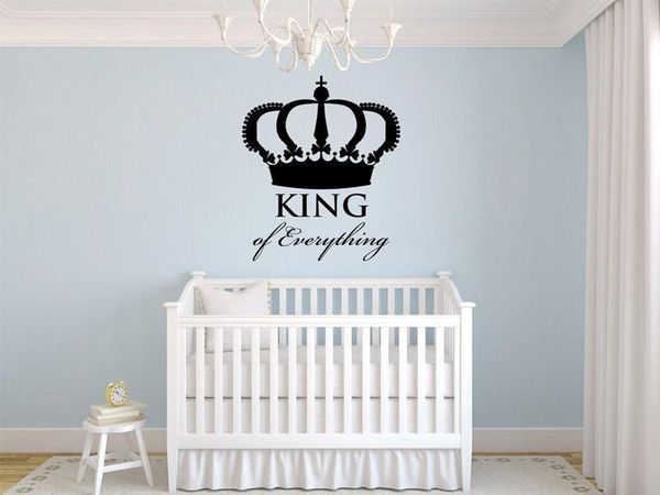 King Of Everything Crown Wall Decal Vinyl Sticker Home Decor Wall
