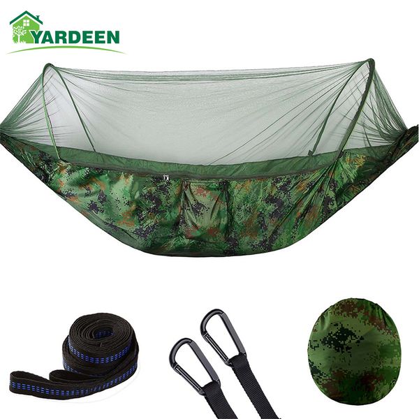 

250*120cm/290*140cm outdoor camping tree hammocks portable parachute for backpacking survival travel 8 colors in stock