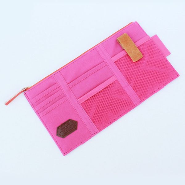 

auto car visor storage bag organizer pocket pouch card cell phone pen sunglasses holder m8617