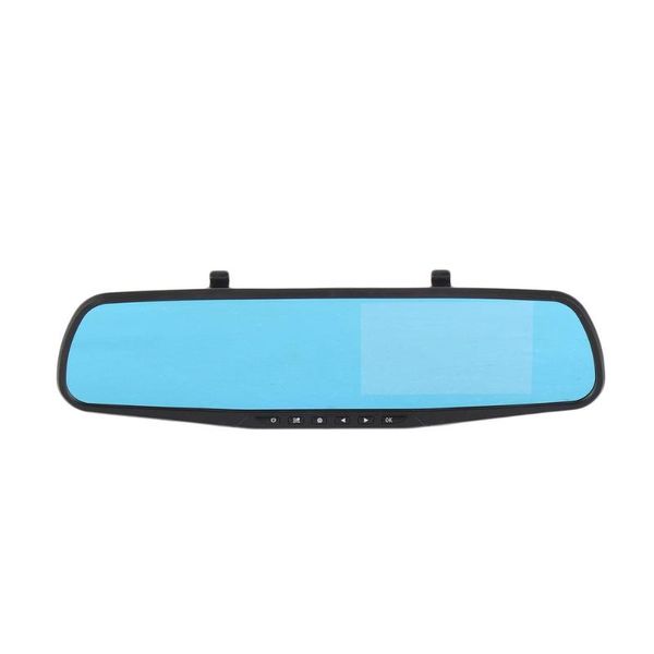 

4.3 inch double lens car dvr camera 1080p 120 degree wide angle dashcam mirror rear view camera for cars night vision driving