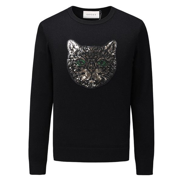 

2019 winter mens sweater pullover men brand designer long sleeve sweatshirt letter embroidery knitwear printing clothing, White;black