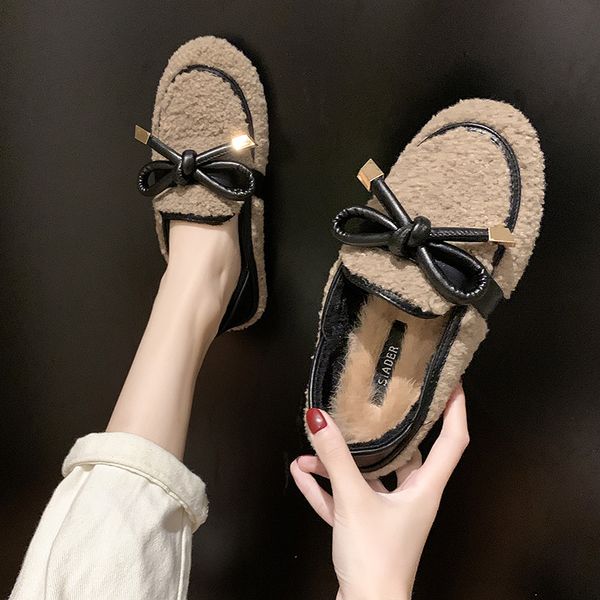 

moccasin shoes casual female sneakers round toe loafers fur women crystal 2019 fashion women's flats shallow mouth moccasins, Black