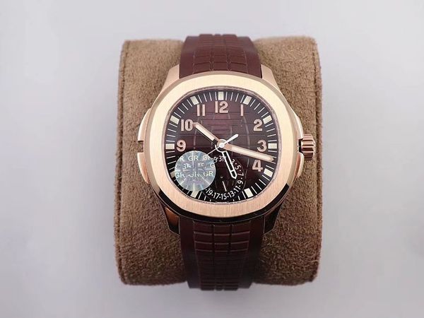 

gr pp aquanaut traveler "grenade" 5164a series "cal.324 s c fus all-in one with the highest quality movement, Slivery;brown