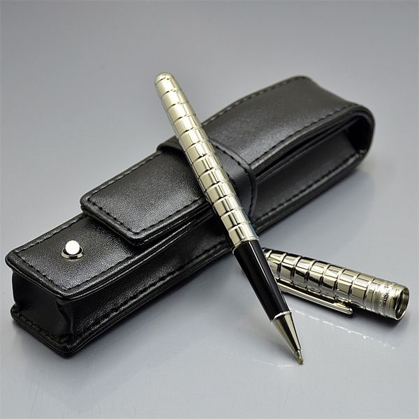 

Luxury Pencil Bag - High quality Meisterstek 163 Silver-Black Rollerball pen Ballpoint pen School office supply with MB Brands Serial Number