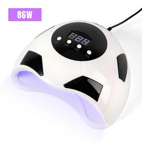 

dmoley 86w uv led lamp football stylish nail dryer for all types gel led lamp for nails with nail art manicure tools