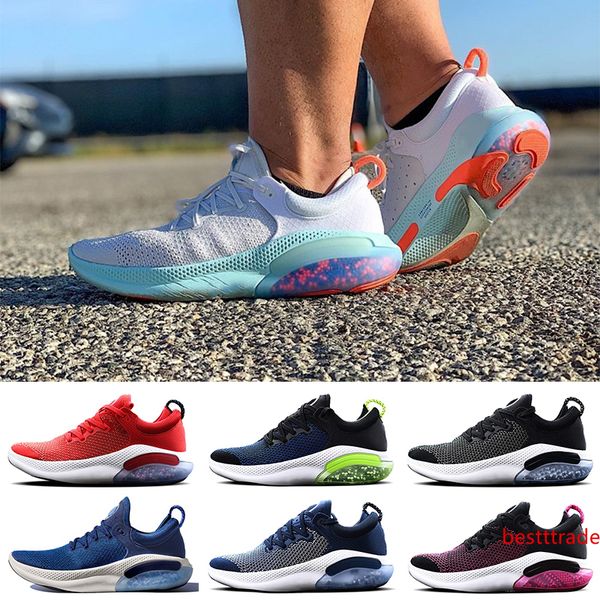

2019 new mens joyride run fk knit running shoes platinum tint university red black white oreo navy blue joyride run ports trainers sneakers
