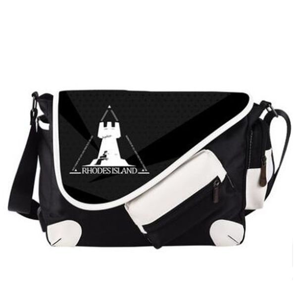 

arknights rhodes isand usb port shoulder messenger handbag bag sling bag travelbag school satchel crossbody black