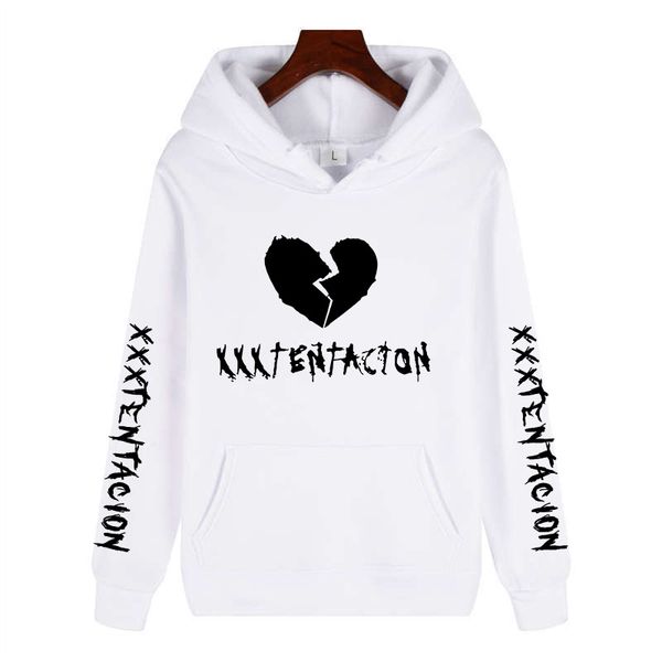 

europe and the united states latest fashion xxxtentacion hoodie rip xxxtentacion hip hop hoodie print jahseh dwayne onfroy revenge men, Black