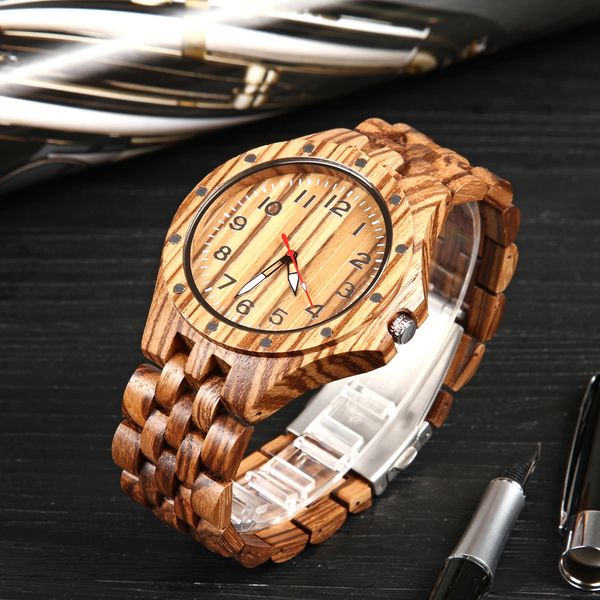 

creative women's fashion wood watches women handmade bamboo wristwatch full wooden strap novel quartz watch hot, Slivery;brown