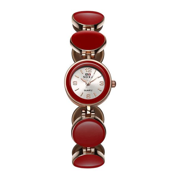 

brand fashion bracelet watch women alloy luxury watch quartz wristwatch classic girls ladies casual business, Slivery;brown