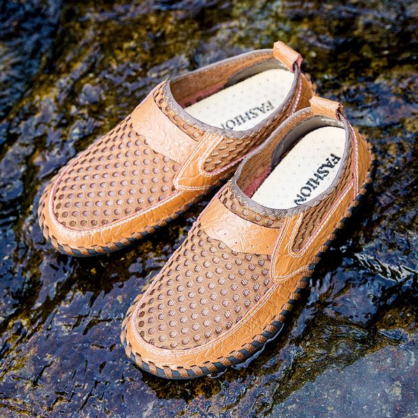 

rubber sole comfortable fashion moccasin-gommino leather shoes, Black
