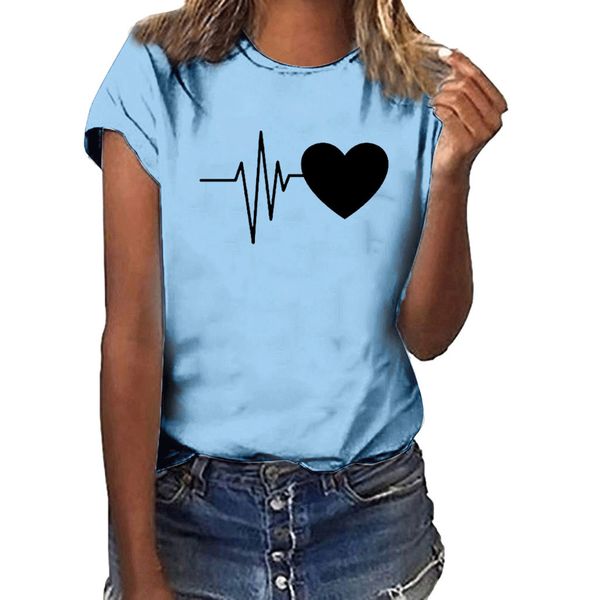 

women girls plus size print shirt short sleeve t shirt t for women clothing camiseta mujer#8, White