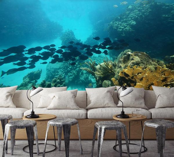 

self-adhesive] 3d submarine fish 128173 wall paper mural wall print decal murals