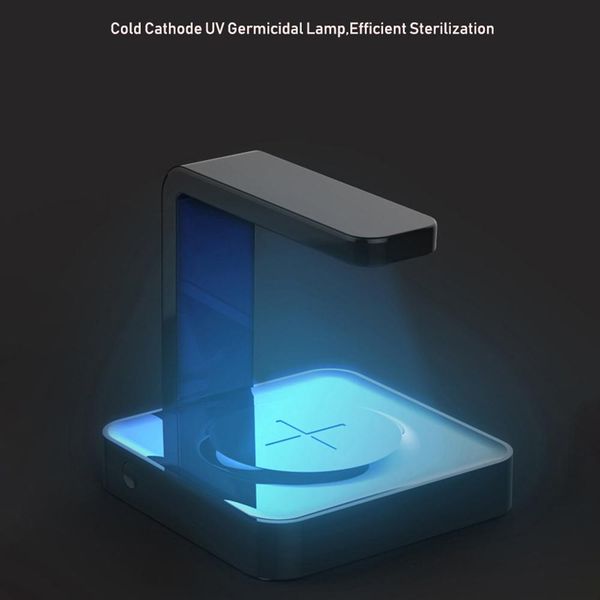

uv disinfection multifunctional sterilizing box sterilizer portable wireless phone holder charge mobile disinfection sanitizer uv qfbcm