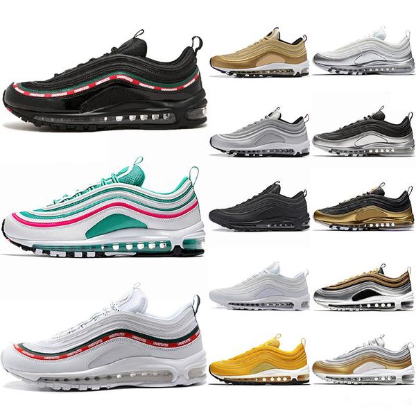 

2020 mschf x inri jesus 97 mens running shoes undefeated undftd bred triple white 97s black bullet men women sports sneakers size 36-45