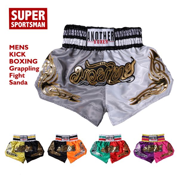 

kick boxing men tiger muay thai shorts kids boys kickbox grappling fight training trunks children kickboxing fitness clothes, Blue