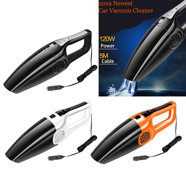 

portable 120w 12v handheld cyclonic car vacuum cleaner wet/dry