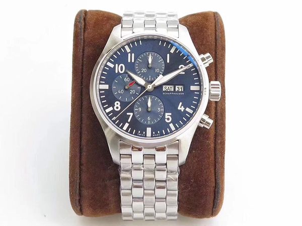 

ai завод 43мм х 15.3mm 7750 движение водонепроницаемый дизайнер часы роскошные мужские часы orologio ди lusso, Slivery;brown