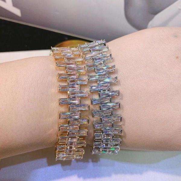 

hibride new arrival fashion shiny cubic zirconia bracelets bangles for women party accessories bijoux femme b-127, Black