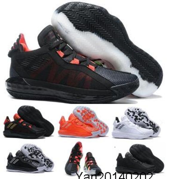 

dame 6 2020 new lillard basketball shoes mens man black stone solar red white vi 6s sports baskets trainers sneakers shoes