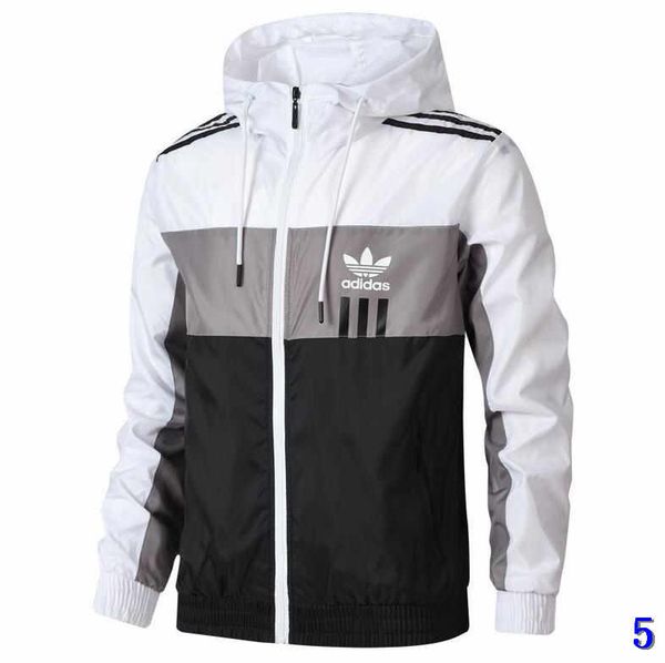 

autumn mens designer jackets with 3 stripes zippered men windbreaker coats outdoor jacket winter fashion brand jacket outdoorwear clothing5, Black;brown