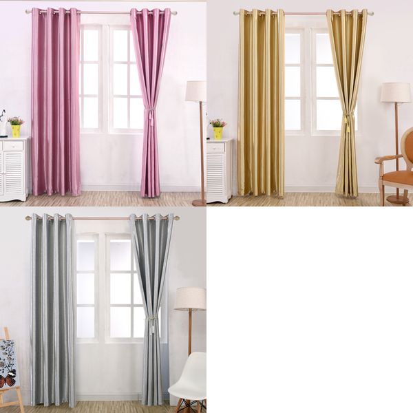 2019 Modern Blackout Curtains Full Shade Solid Window Treatments Bedroom Drape Purple Gray Curtains Short Kitchen From Anzhuhua 41 16 Dhgate Com