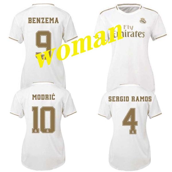 

2019 real madrid women home soccer jersey 19 20 hazard camiseta de fÃºtbol 2019 2020 vinicius asensio girl football shirt camisa de futebol, Black;yellow