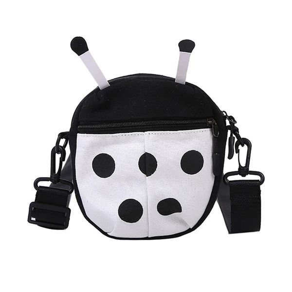 

women fashion canvas insect beetle crossbody bag cute cartoon pattern shoulder bag tote handbag casual pack for girl gift /e