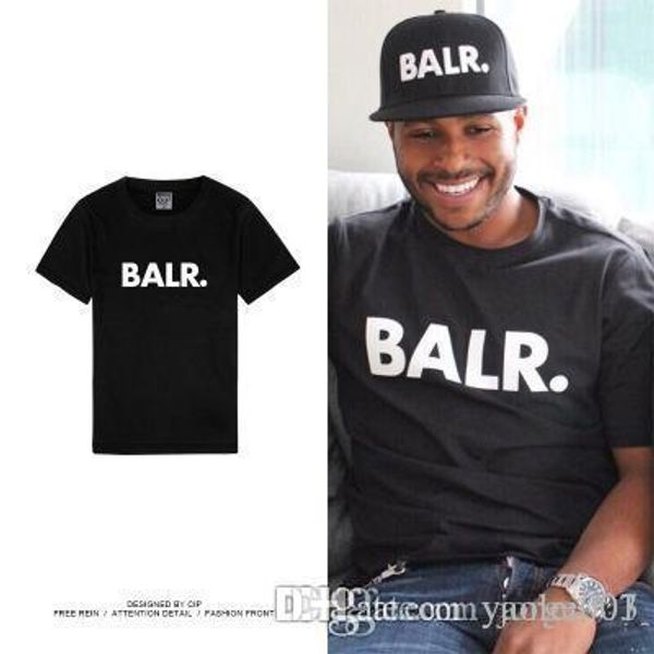 

европейский и американский бренд уличной моды bal с короткими рукавами футболки свободные личности мужчин спорта и досуга хлопка женщин топ, White;black