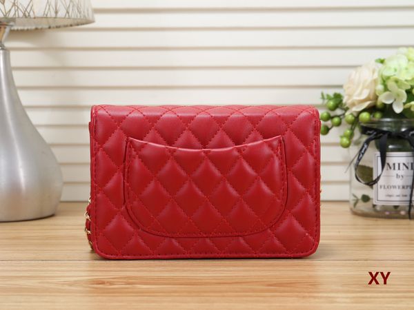 

classic rhombus chain leather shoulder bags designer luxury clutch women handbag quality luxury designer brand handbags 979