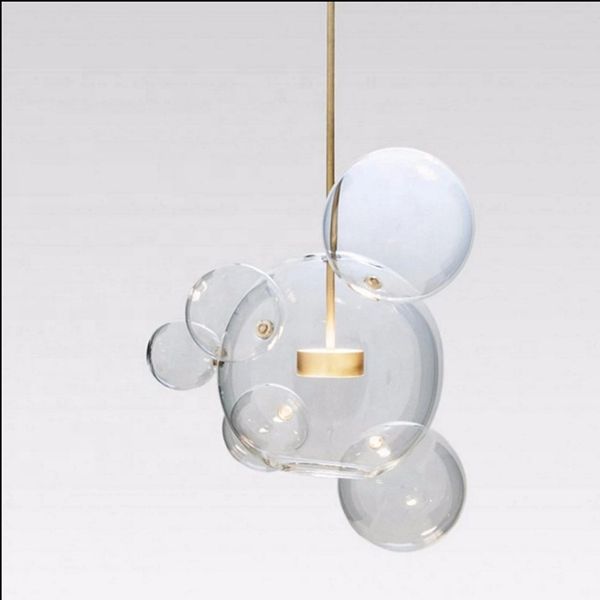 

simple living room decorative l bubble led modern glass ball chandelier