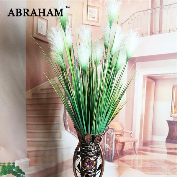 

93cm 7 heads silk onion grass large artificial tree fake reed bouquet wedding flower plastic autumn plants for home party decor