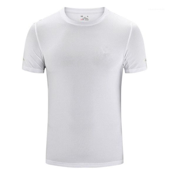 

бег дышащие мужские топы пуловер тройники быстрое высыхание с коротким рукавом о шеи мужские стрейч футболки спортивные тренировки на открыт, White;black