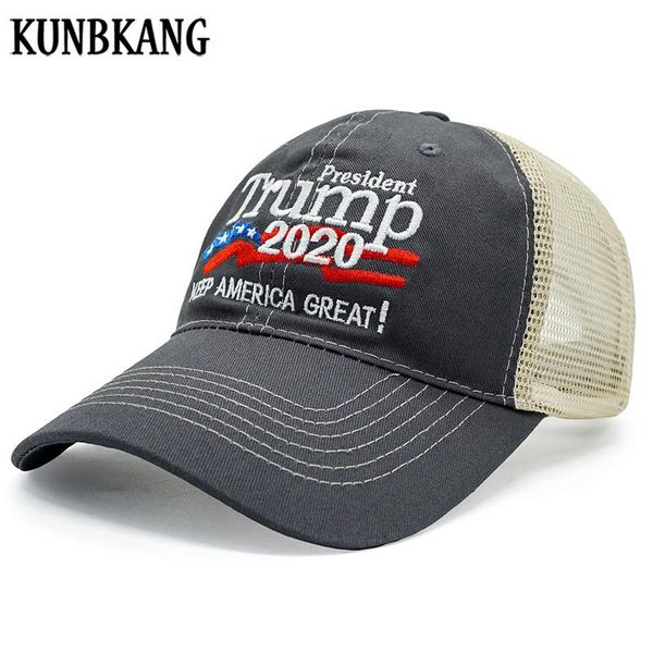 

trump 2020 hat mesh baseball cap for men women cotton snapback dad hats adjustable president hat trucker cap vnnbl, Black;white