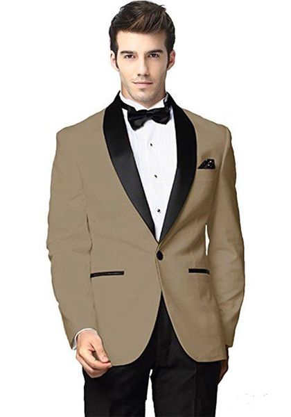 

new shawl lapel groomsmen one button groom tuxedos men suits wedding/prom/dinner man blazer(jacket+pants+tie) 209, Black;gray