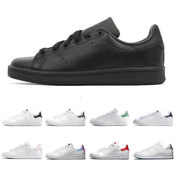 

smith shoes flats women mens leather casual shoes zebra flower triple white black stan skateboard sports sneakers 36-45 online sale