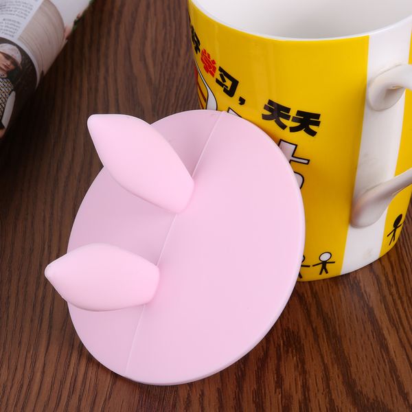 T/é Tapa Sellada A Prueba de Fugas Trendyest Tapa de La Taza Tapa de Silicona Linda para Gato Cubierta A Prueba de Polvo Caf/é