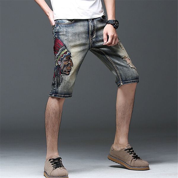 

new men's jean in summer short jean 2020 new fashion quality, Blue