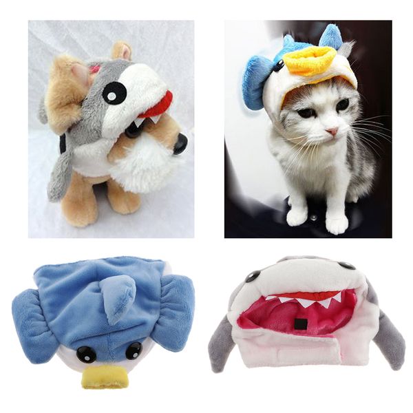 

2 pcs dog hat pet christmas costume outfits dog hat headwear hair grooming