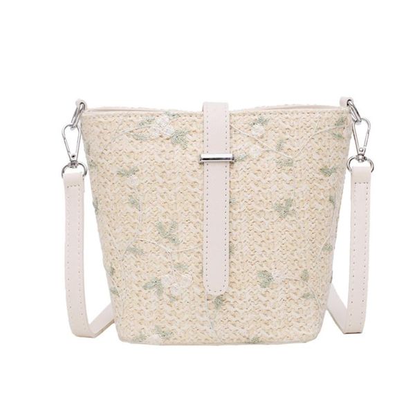 

handbag women girl beach lace embroid straw bucket bag burlap square bag elegant messenger dropship #zer