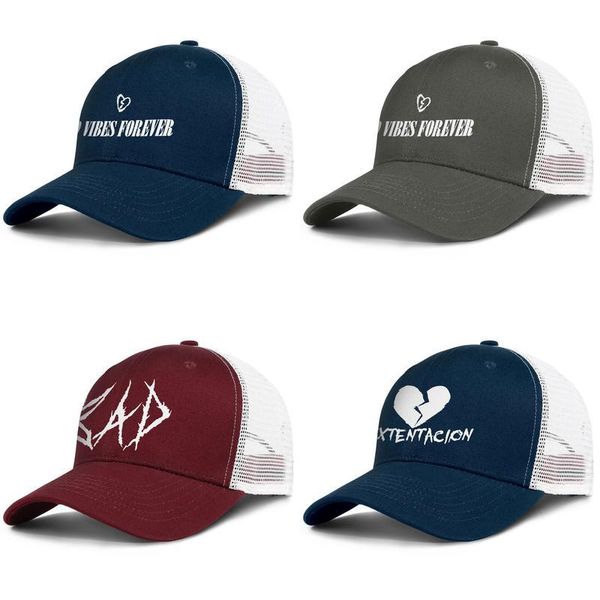 

xxxtentacion heart split mens and women trucker cap cool fitted customdesign your own vintage cute trendy personalised adjustable hats 4, Blue;gray