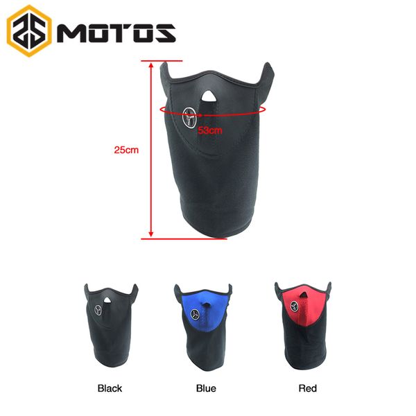 

zs motos warm fleece mask new neck warm half face mask windproof winter sport ride bike cycling ski outdoors dust cap