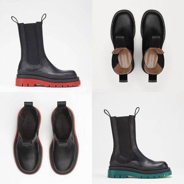 

new patent-leather mesh binding with high s for women with transparent martin boots 822#331, Black