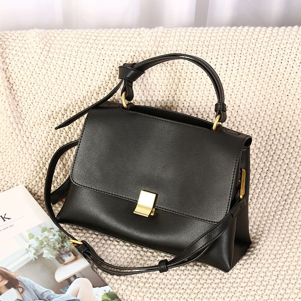 

woonam women fashion handbag hide genuine calf leather handle bag wb1116