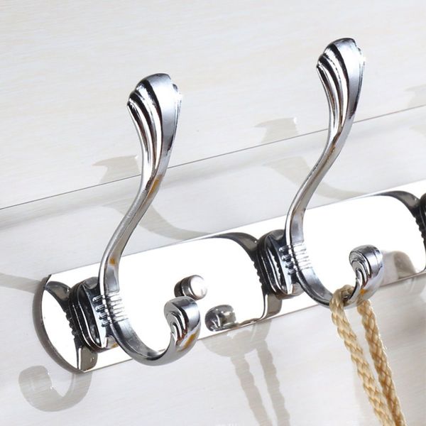 

multifunctional stainless steel storage hook anti-rust toilet bathroom towel rack hanging holder wall mounted clothes hook
