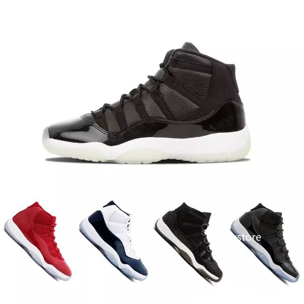 

platinum tint 378037-100 concord 45 prom night xi 11s 11 cap and gown men women basketball shoes bred space jam mens sports sneakers